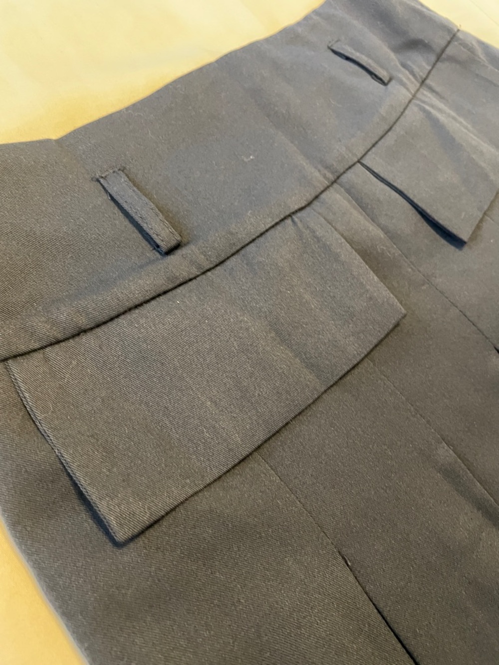 A-line Pleated Navy Midi Skirt - Picture 4 of 6